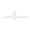 Ekena Millwork Eugene Architectural Grade PVC Gable Bracket, 84"W x 21"H x 4"D x 6"F, 6/12 Pitch GBP084X21X0406EUG00 - alternate 2